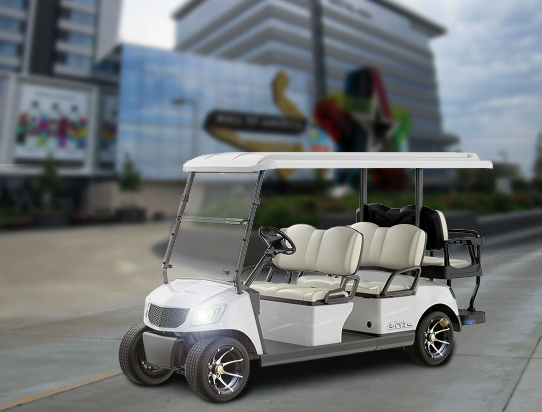 elite golf cart 4+2 seater