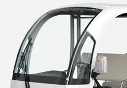 elite 14 seater bus front windshield
