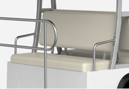 elite 14 seater bus rear seat